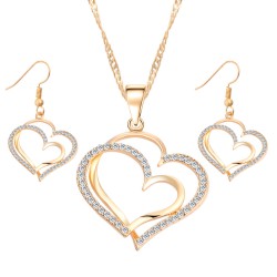 Parure romantique d'orée en forme de cœur