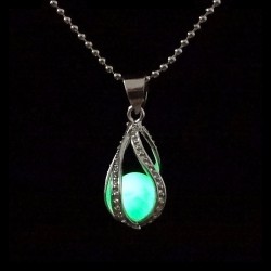 Collier Larme de Sirène verte