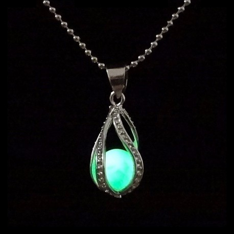 Collier Larme de Sirène verte